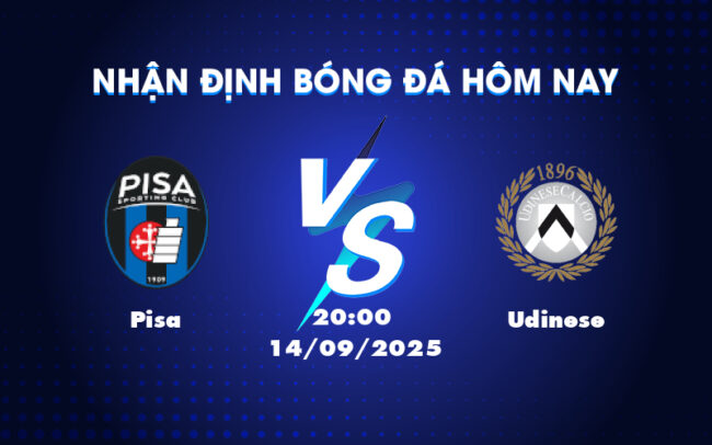 Nhận định soi kèo Pisa vs Udinese Thách thức cho chủ nhà trước đội khách giàu phong độ 3